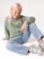 Sweat fille motif imprimé anthracite+corail+sauge+vanille+violine 12 - vertbaudet enfant 