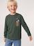 T-shirt manches longues Mickey garçon vert 1 - vertbaudet enfant 