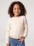 Pull fille personnalisable beige chiné+framboise+mandarine+marine+vert de gris 1 - vertbaudet enfant 