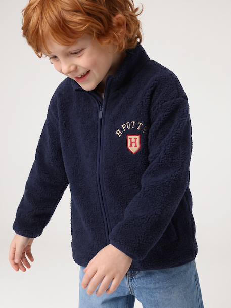 Veste zippée en sherpa Harry Potter garçon marine 3 - vertbaudet enfant 