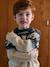 Pull jacquard garçon manches longues blanc chiné 3 - vertbaudet enfant 