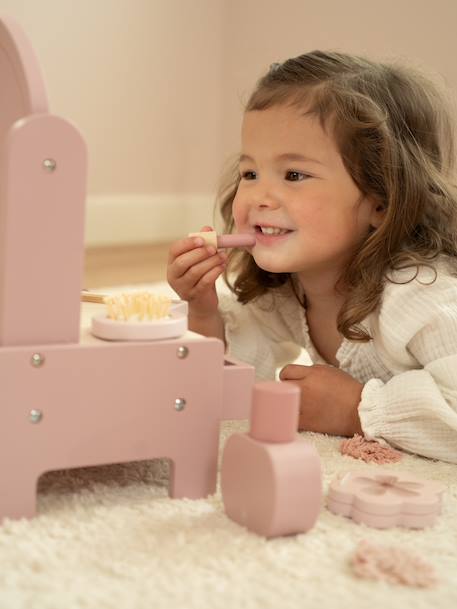 Petite coiffeuse en bois rose 7 - vertbaudet enfant 