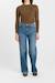 Jeans droite revers, longueur 34 Blue 1 - vertbaudet enfant 