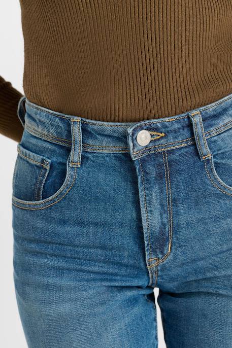 Jeans droite revers, longueur 34 Blue 6 - vertbaudet enfant 