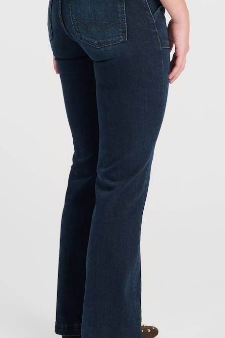 Jeans  flare, longueur 34 Blue / black 3 - vertbaudet enfant 