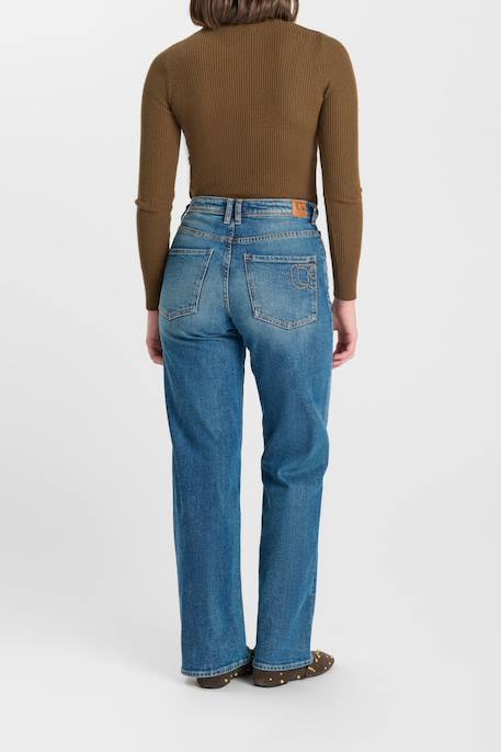 Jeans droite revers, longueur 34 Blue 4 - vertbaudet enfant 