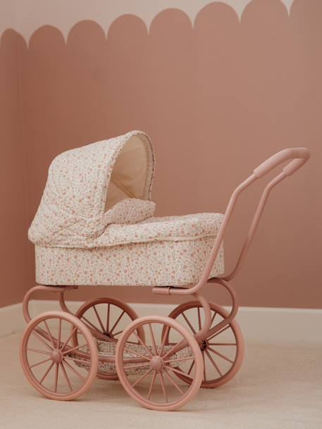 Landau imprimé pour poupée rose 1 - vertbaudet enfant 