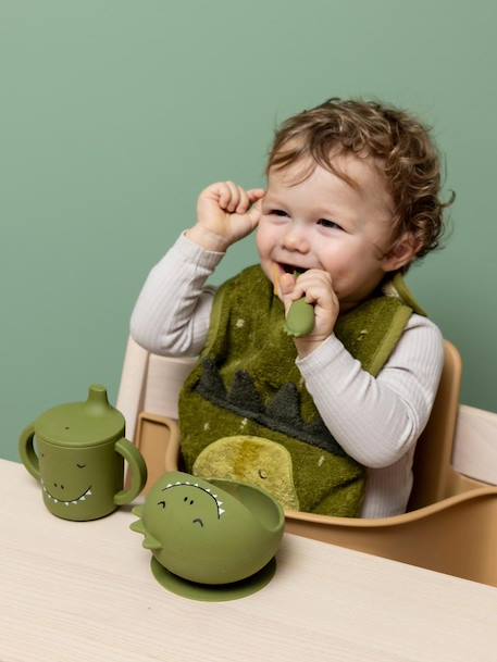 Set repas bébé Mr. Lion jaune+rose pâle+vert 13 - vertbaudet enfant 