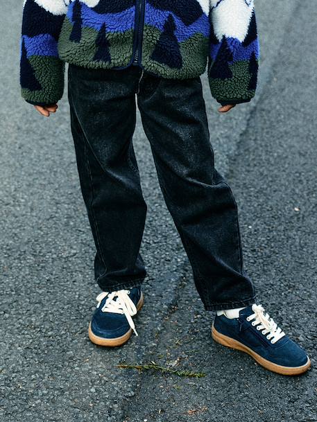 Jean loose morphologie medium double stone+noir 17 - vertbaudet enfant 