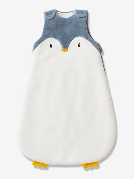 Gigoteuse hiver manches amovibles en polaire PINGOUIN écru / gris 3 - vertbaudet enfant 