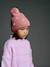 Ensemble fille tricot bonnet, snood et mitaines rose 1 - vertbaudet enfant 
