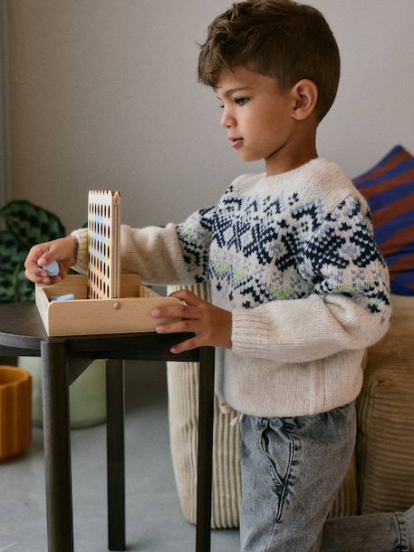 Jeu 4 en ligne en bois FSC® bois 5 - vertbaudet enfant 