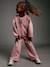 Pantalon jogging large fille vieux rose 3 - vertbaudet enfant 