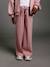 Pantalon jogging large fille vieux rose 1 - vertbaudet enfant 