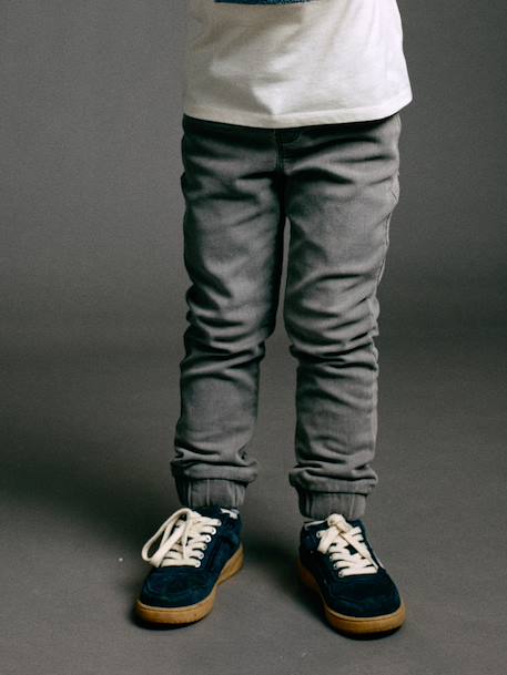 Pantalon denim enfant garçon denim gris clair 1 - vertbaudet enfant 