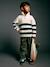 Pull col montant garçon blanc chiné 6 - vertbaudet enfant 