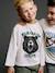 Tee-shirt motif animal garçon blanc+bleu pétrole+vert sapin 1 - vertbaudet enfant 