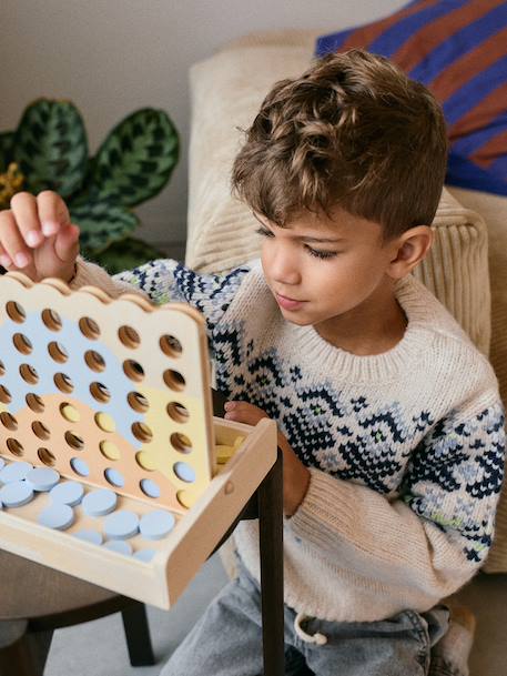 Jeu 4 en ligne en bois FSC® bois 3 - vertbaudet enfant 