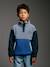 Sweat polaire garçon manches longues bleu+vert 1 - vertbaudet enfant 