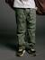 Pantalon style jogger doublé polaire garçon facile à enfiler encre+NOISETTE+vert sauge 18 - vertbaudet enfant 