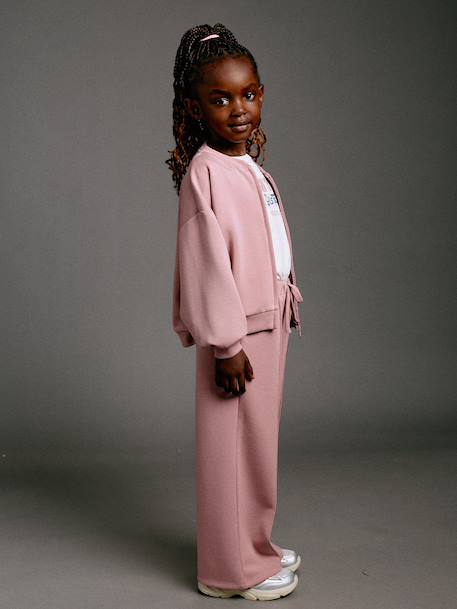 Pantalon jogging large fille vieux rose 2 - vertbaudet enfant 