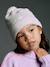 Ensemble fille tricot bonnet, snood et gants sable 1 - vertbaudet enfant 