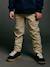 Pantalon garçon esprit chino facile à enfiler beige+marine 1 - vertbaudet enfant 