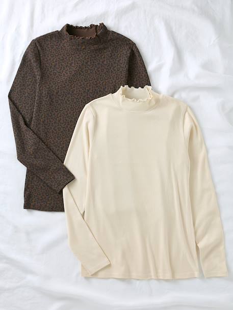 Lot de 2 t-shirt de grossesse écru 6 - vertbaudet enfant 