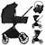 Poussette trio mika plus jusqu’à 4 ans avec nacelle, siège-auto et accessoires Beige sand+Black onyx+Green olive+Grey stone+Mocha mousse 7 - vertbaudet enfant 