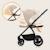 Poussette 3en1 meril jusqu’à 22 kg avec nacelle, siège-auto, sac et accessoires Beige sand+Black onyx+Grey stone 4 - vertbaudet enfant 