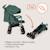Poussette canne compacte irma 6-36 mois avec moustiquaire et amortisseurs avant Black onyx+Green emerald+Grey/dark grey 11 - vertbaudet enfant 