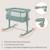 Lit cododo berceau 3en1 Aurora avec matelas et sac Beige cappuccino+Beige taupe+Green sage+Grey concrete+Grey monument 16 - vertbaudet enfant 