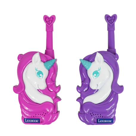 Talkies-walkies Portée 500m Licornes 3d, 2 Canaux de Communication, clip ceinture ROSE 1 - vertbaudet enfant 