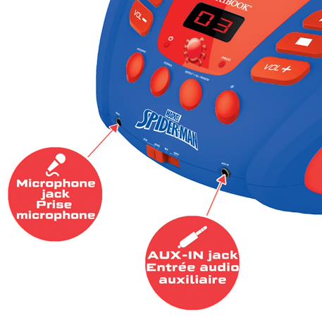 Lecteur cd bluetooth spider-man BLEU 4 - vertbaudet enfant 