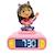 Réveil avec veilleuse lumineuse gabby dollhouse en 3d ROSE 1 - vertbaudet enfant 