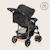 Poussette tout-terrain emma 6-36 mois avec sac et pliage rapide Coral pink+Green emerald+Grey dove+Pink scandi+Stone 28 - vertbaudet enfant 