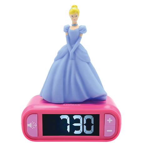 Réveil avec veilleuse disney princesses cendrillon 3d BLEU 1 - vertbaudet enfant 