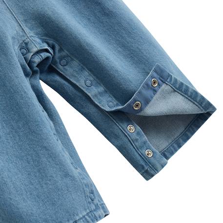 Salopette bébé en jean cléo Bleu 5 - vertbaudet enfant 