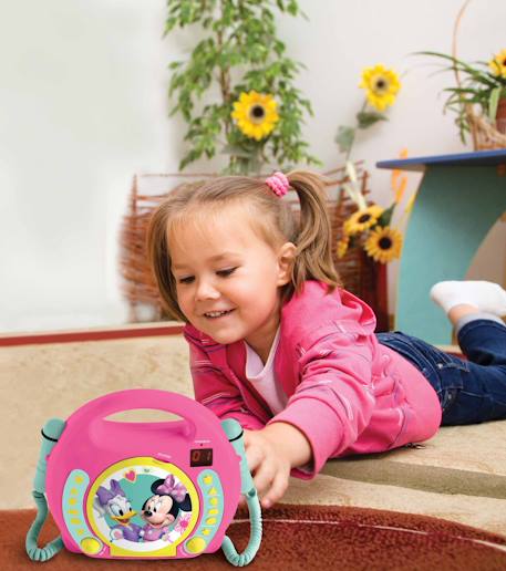 Lecteur cd portable avec 2 microphones disney minnie ROSE 5 - vertbaudet enfant 