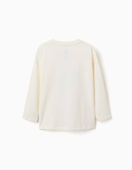 T-shirt en coton à manches longues avec imprimé batman Blanc 2 - vertbaudet enfant 