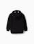 Sweat en coton peigné à capuche avec imprimé batman Noir 2 - vertbaudet enfant 