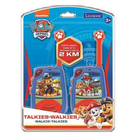 Talkie-walkies pat patrouille portée 2km fonction morse, clip ceinture, à piles BLEU 4 - vertbaudet enfant 