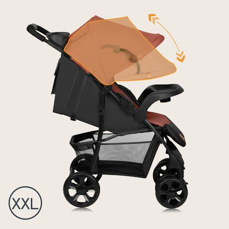 Poussette tout-terrain emma 6-36 mois avec sac et pliage rapide Coral pink+Green emerald+Grey dove+Pink scandi+Stone 5 - vertbaudet enfant 