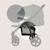 Poussette tout-terrain annet plus avec grandes roues, amortisseurs et accessoires Beige sand+Black carbon+Brown chocolate+Green forest+Stone caramel 23 - vertbaudet enfant 