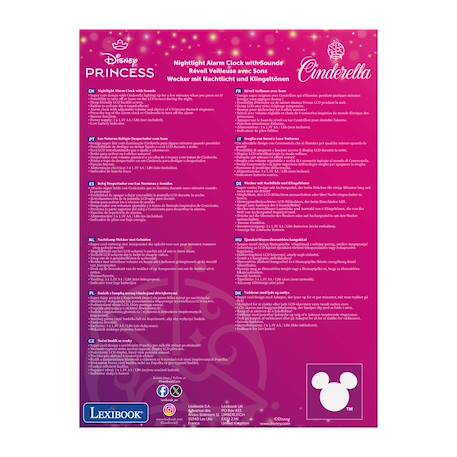 Réveil avec veilleuse disney princesses cendrillon 3d BLEU 4 - vertbaudet enfant 