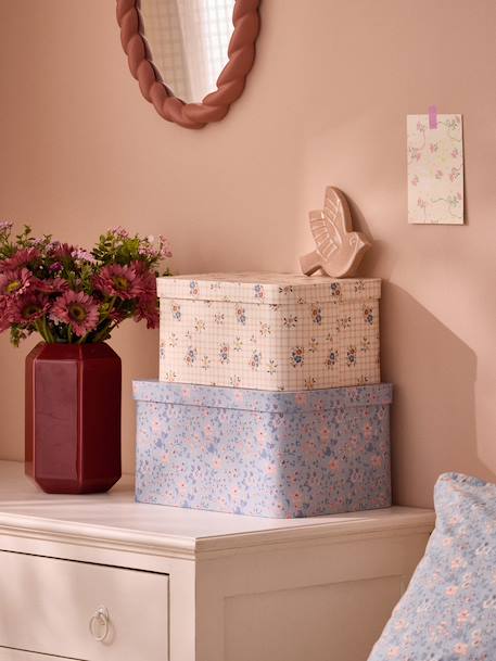 Boîte gigogne 'rosemary' par lot de 2 Imprimé rosemary fleur multic 3 - vertbaudet enfant 