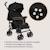 Poussette canne compacte irma 6-36 mois avec moustiquaire et amortisseurs avant Black onyx+Green emerald+Grey/dark grey 3 - vertbaudet enfant 
