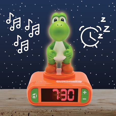 Réveil avec veilleuse yoshi en 3d VERT 2 - vertbaudet enfant 