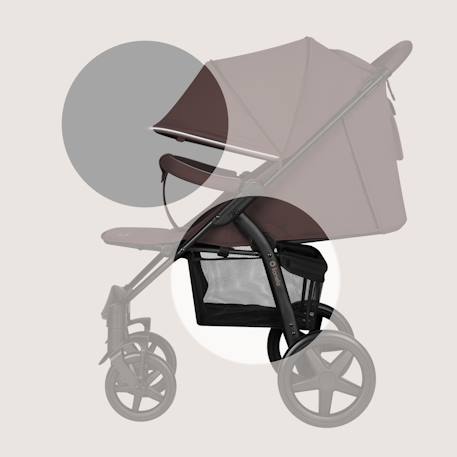 Poussette tout-terrain annet plus avec grandes roues, amortisseurs et accessoires Beige sand+Black carbon+Brown chocolate+Green forest+Stone caramel 17 - vertbaudet enfant 