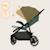 Poussette tout-terrain emma one 6-48 mois avec grandes roues et pliage rapide Beige sand+Green forest+Grey stone 11 - vertbaudet enfant 